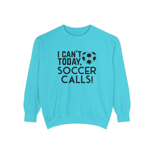 I Can't Today Soccer Adult Unisex Premium Crewneck Sweatshirt