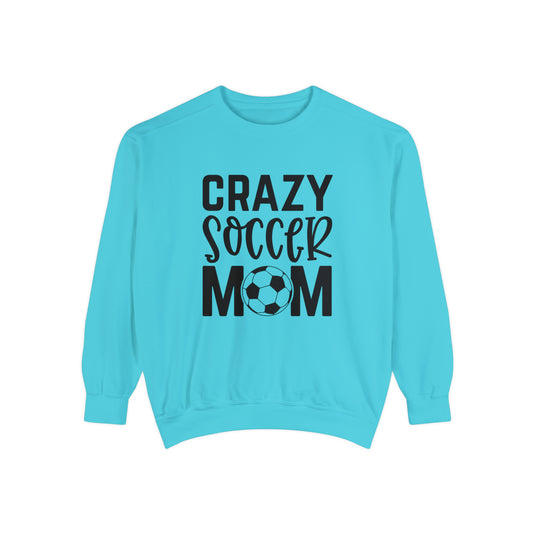 Crazy Soccer Mom Adult Unisex Premium Crewneck Sweatshirt