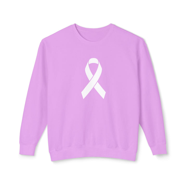 Cancer Ribbon Adult Unisex Premium Crewneck Sweatshirt