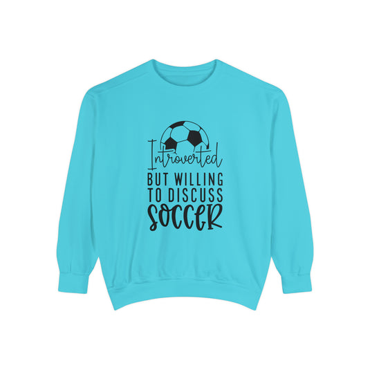 Introverted Soccer Adult Unisex Premium Crewneck Sweatshirt