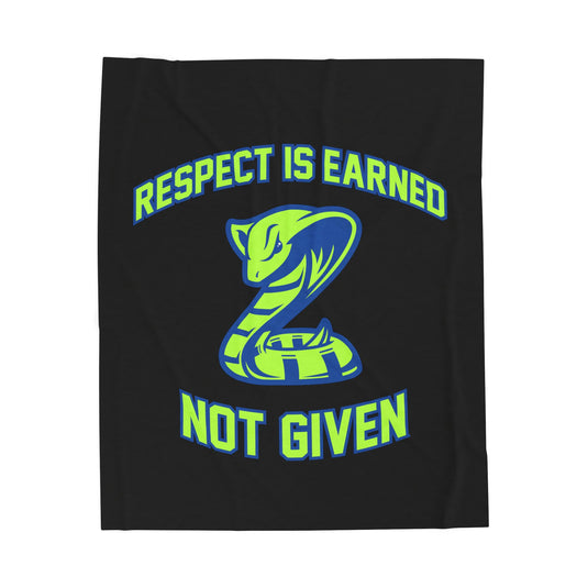 Court House Cobras Velveteen Plush Blanket - Respect Design