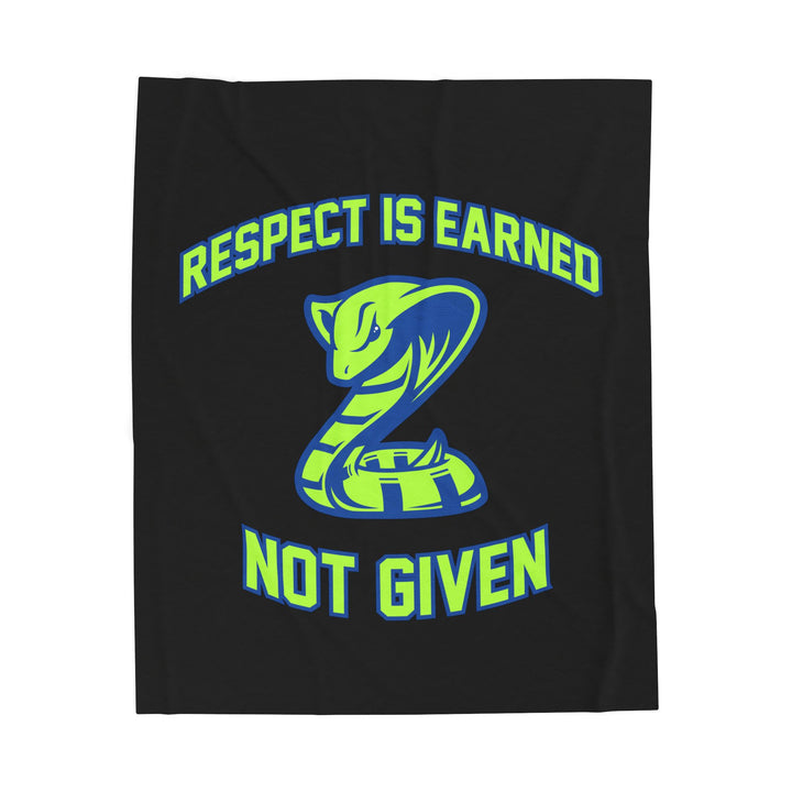 Court House Cobras Velveteen Plush Blanket - Respect Design