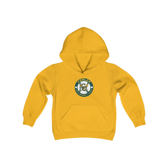 Coaler Youth Baseball Unisex Youth Basic Hooded Sweatshirt