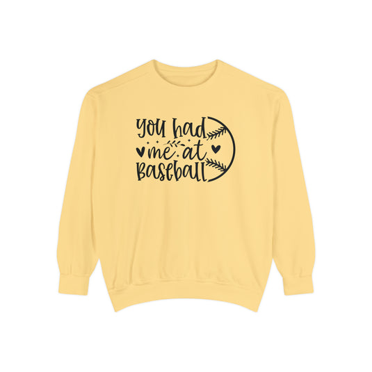 You Had Me at Baseball Adult Unisex Premium Crewneck Sweatshirt