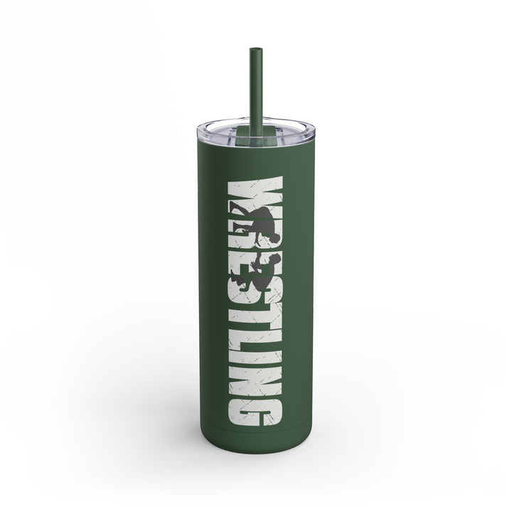 Wrestling 20oz Skinny Matte Tumbler