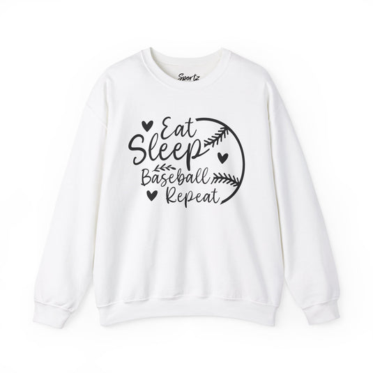 Eat Sleep Baseball Repeat Adult Unisex Basic Crewneck Sweatshirt