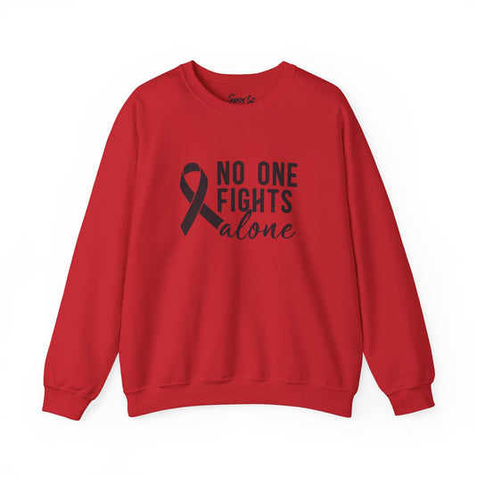 No One Fights Alone Adult Unisex Basic Crewneck Sweatshirt