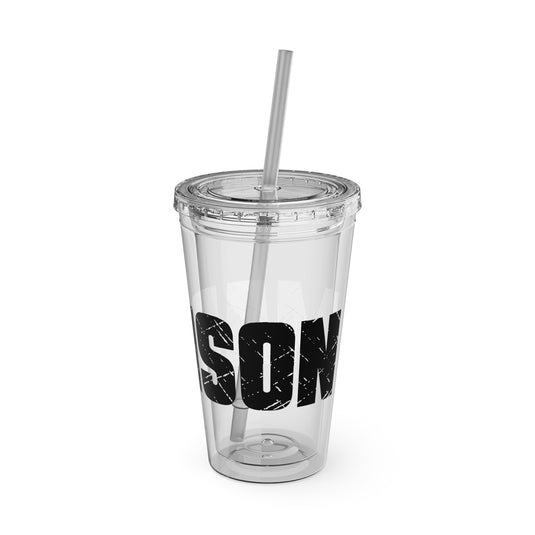 Dance 16 oz Sunsplash Tumbler with Straw w/Custom Name