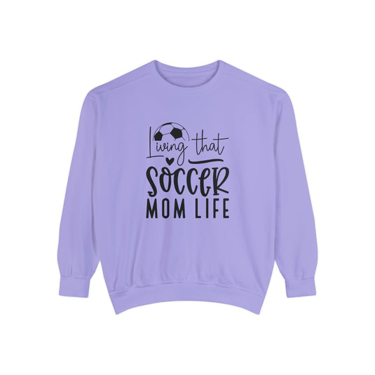 Living That Soccer Mom Life Adult Unisex Premium Crewneck Sweatshirt