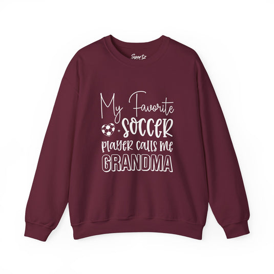 My Favorite Soccer Player (Grandma Version) Adult Unisex Basic Crewneck Sweatshirt