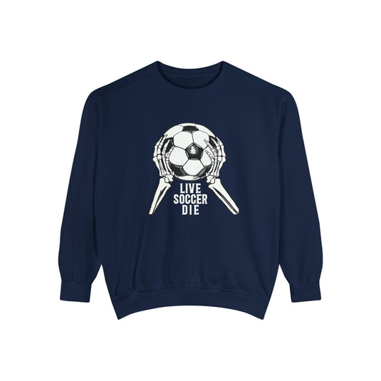 Live Soccer Die Adult Unisex Premium Crewneck Sweatshirt