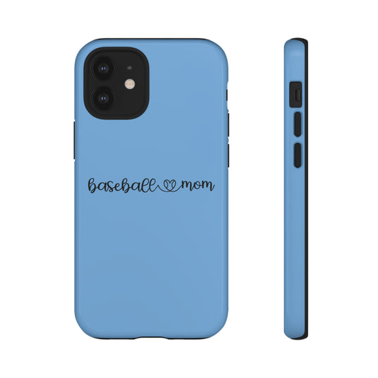 Baseball Mom Phone Case with Heart