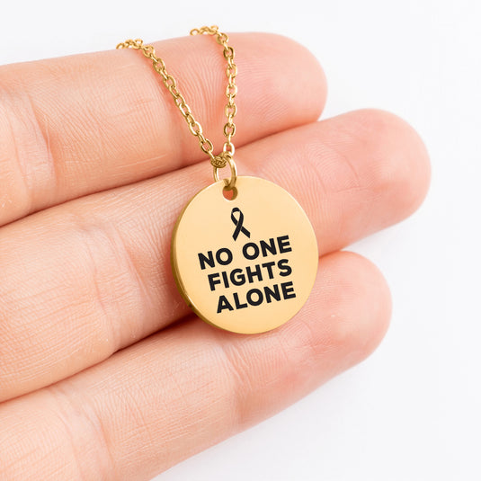 No One Fights Alone Coin Necklace