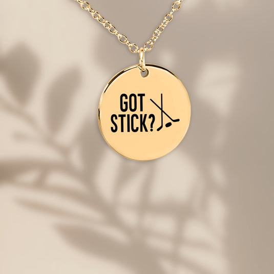 Got Stick Hockey Coin Necklace