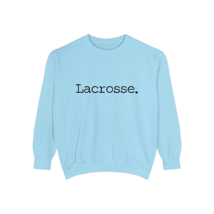 Typewriter Design Lacrosse Adult Unisex Premium Crewneck Sweatshirt