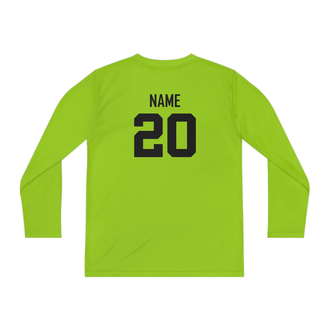 SC Hurricanes Unisex Youth Long Sleeve Competitor Moisture Wicking Shirt