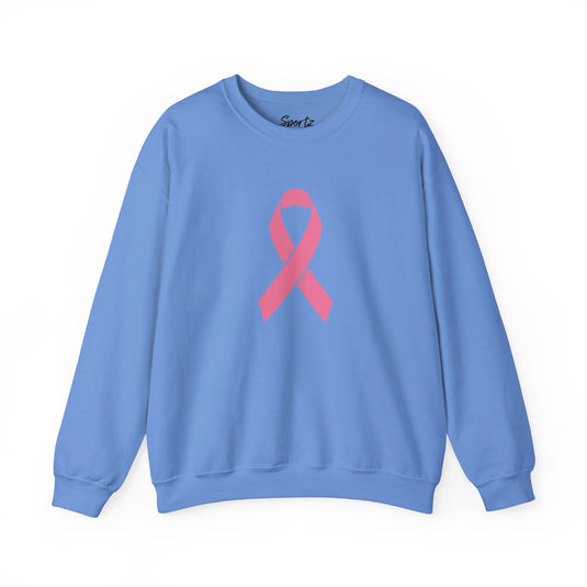 Cancer Ribbon Adult Unisex Basic Crewneck Sweatshirt