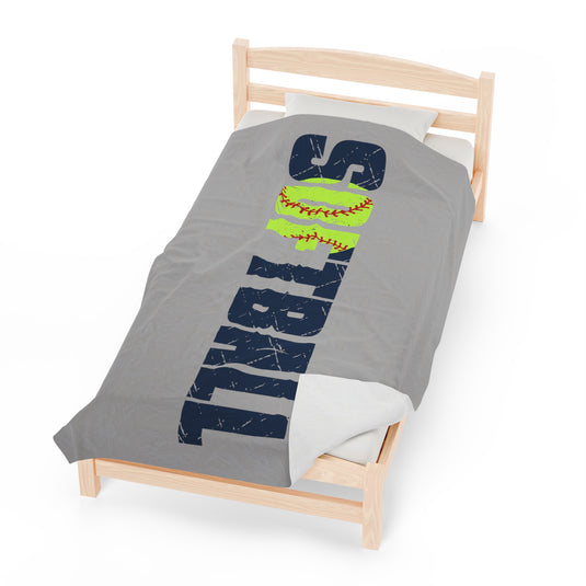 Softball Plush Blanket