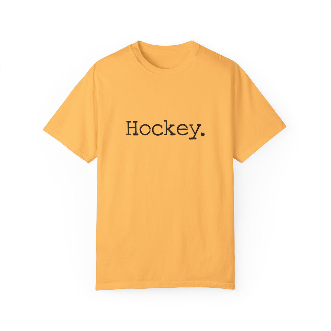 Typewriter Design Hockey Adult Unisex Premium T-Shirt