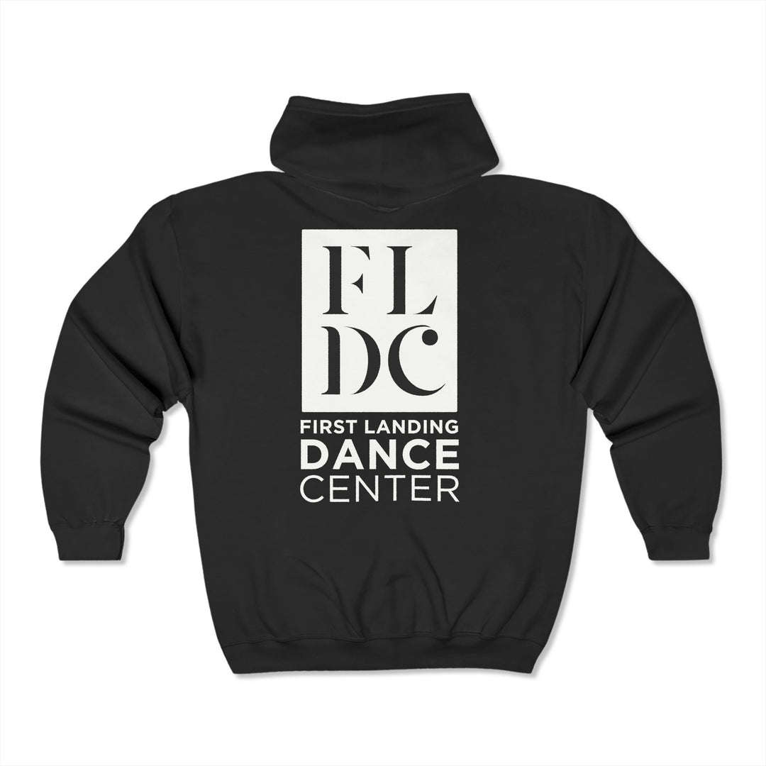First Landing Dance Center Unisex Adult Full Zip Hooded Sweatshirt