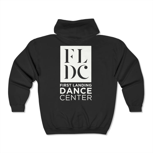 First Landing Dance Center Unisex Adult Full Zip Hooded Sweatshirt