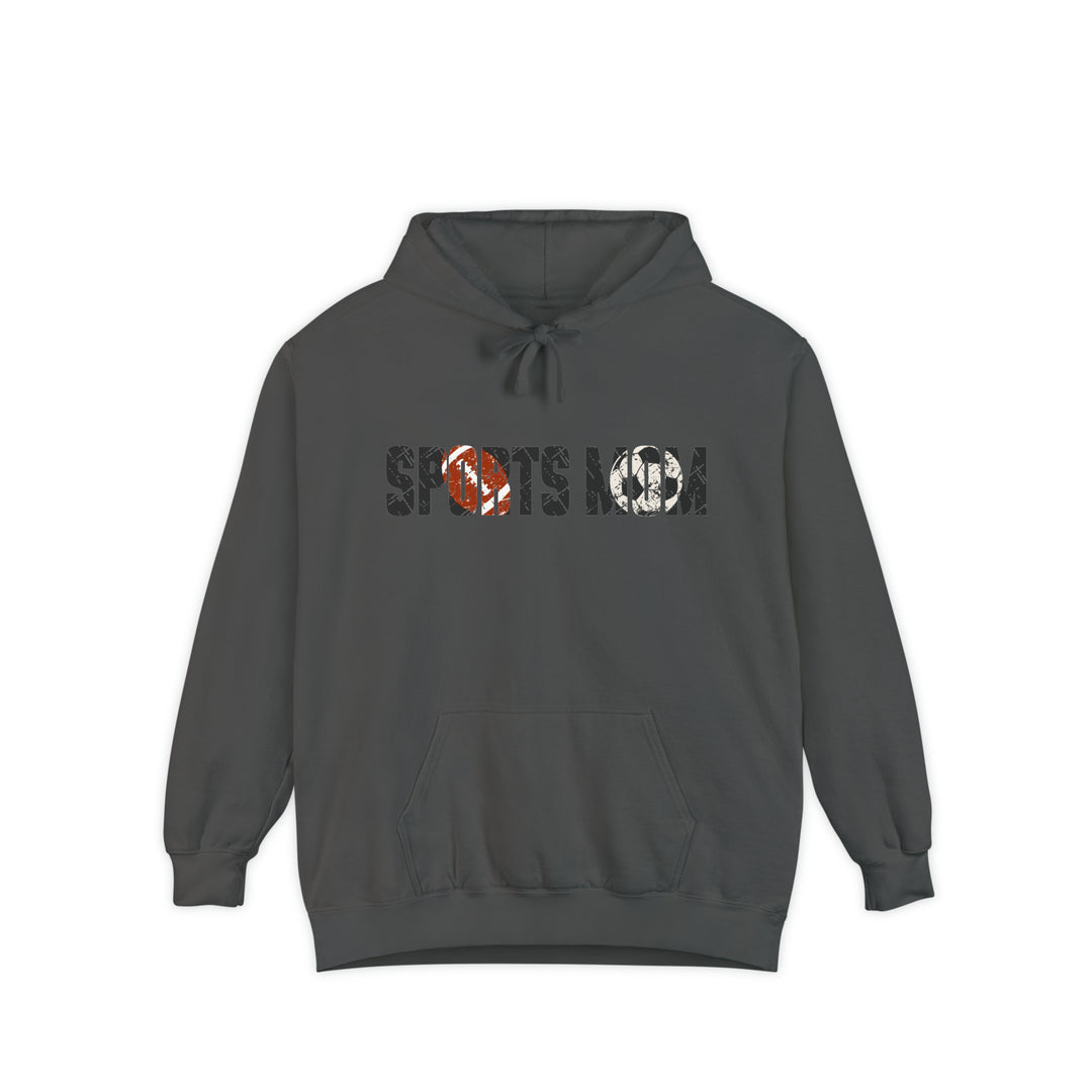 Sports Mom w/Football & Soccer Ball Adult Unisex Premium Hooded Sweatshirt