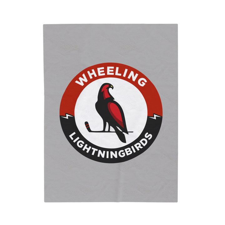 Wheeling Lightningbirds Velveteen Plush Blanket