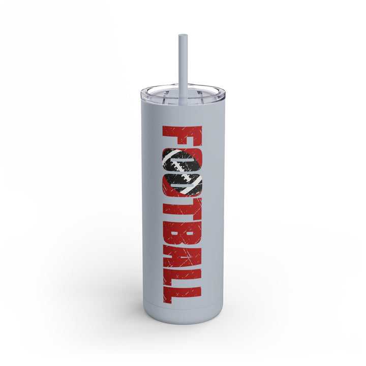 Football 20oz Skinny Matte Tumbler