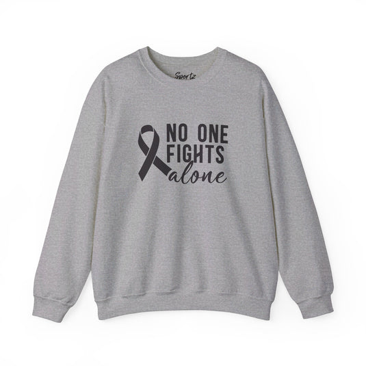 No One Fights Alone Adult Unisex Basic Crewneck Sweatshirt