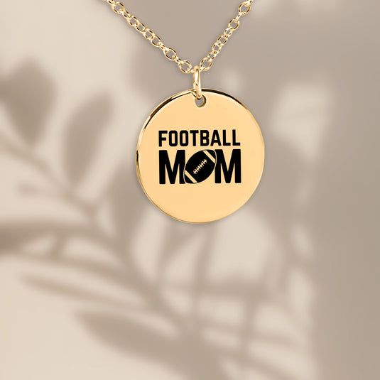 Football Mom Coin Necklace