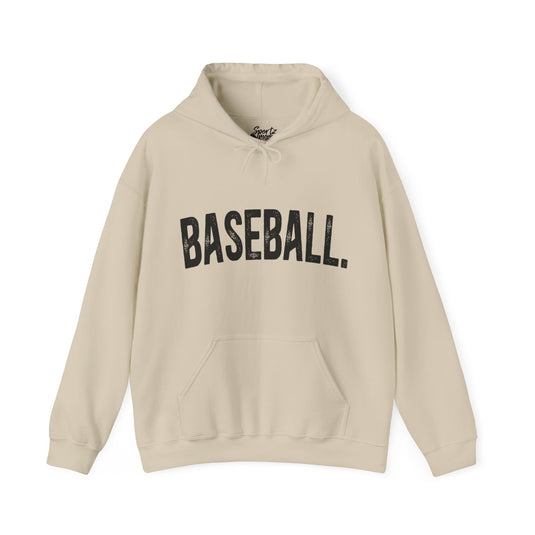 Rustic Design Baseball Adult Unisex Basic Hooded Sweatshirt