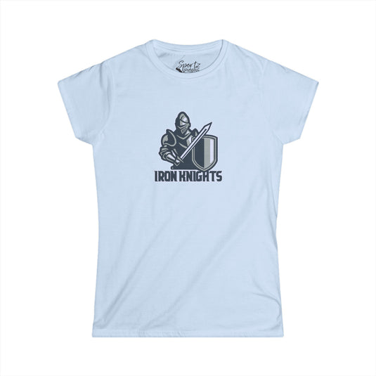 Iron Knights Basic Adult Women's T-Shirt w/Knight Design on front only