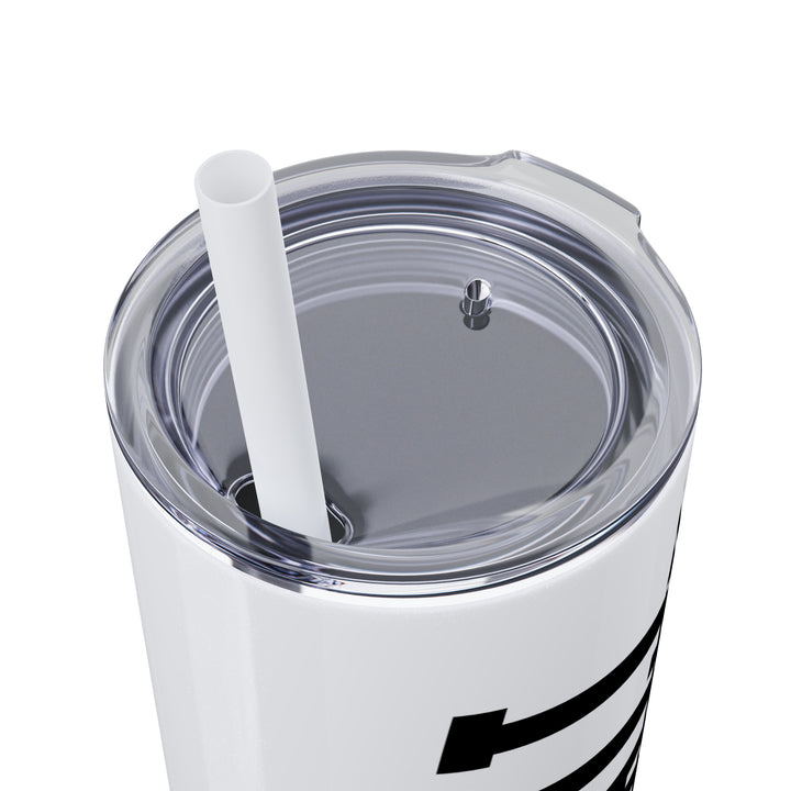 Tall Design Baseball 20oz Skinny Tumbler with Straw in Matte or Glossy