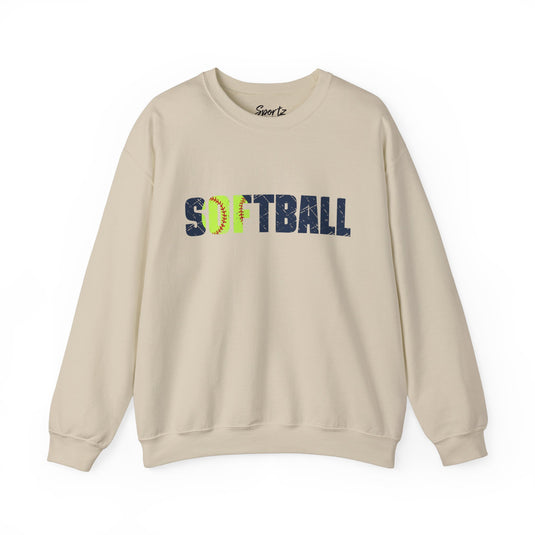 Softball Adult Unisex Basic Crewneck Sweatshirt