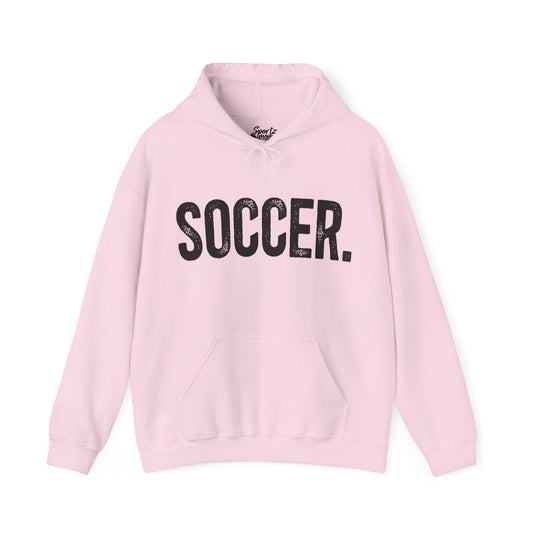 Rustic Design Soccer Adult Unisex Basic Hooded Sweatshirt