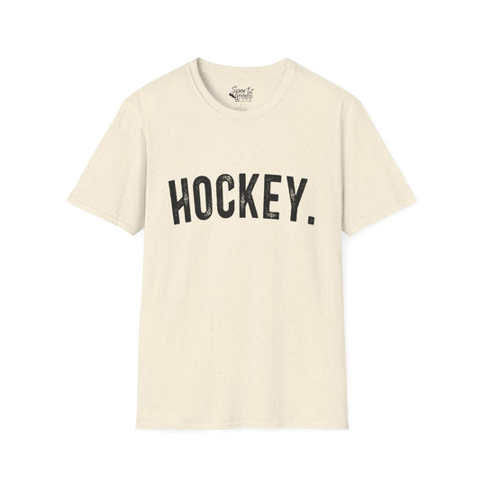 Rustic Design Hockey Adult Unisex Basic T-Shirt