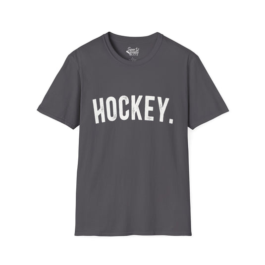 Rustic Design Hockey Adult Unisex Basic T-Shirt