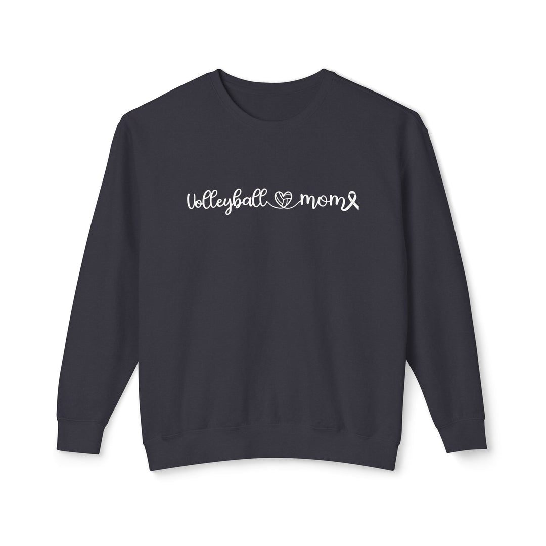 Cancer Collection Pick Your Sport Mom Ribbon & Heart Adult Unisex Premium Crewneck Sweatshirt