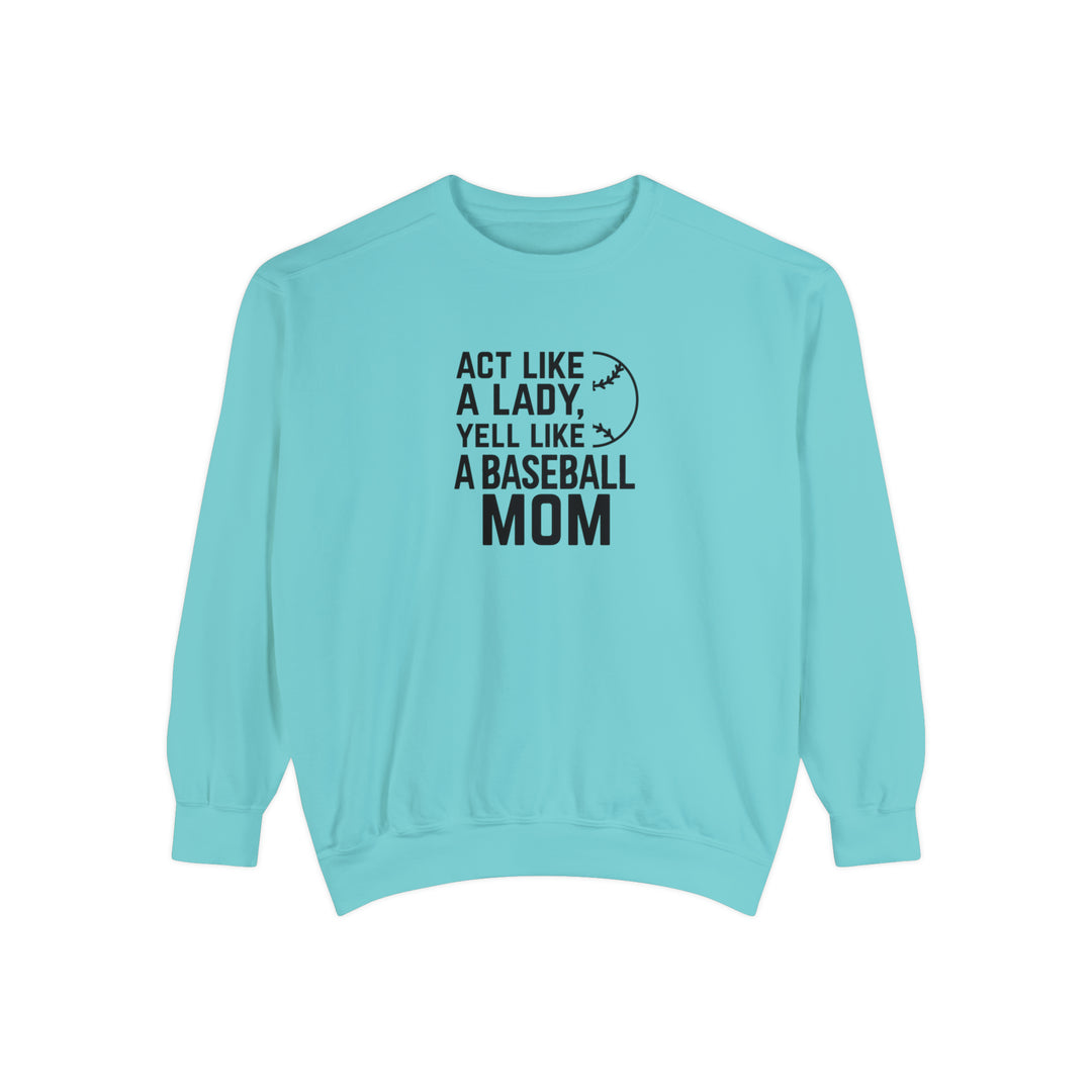 Act Like a Lady Baseball Adult Unisex Premium Crewneck Sweatshirt