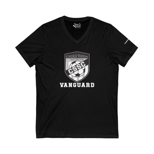 College Station Soccer Club Vanguard Adult Women's V-Neck T-Shirt