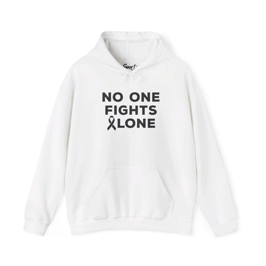 No One Fights Alone Adult Unisex Basic Hooded Sweatshirt