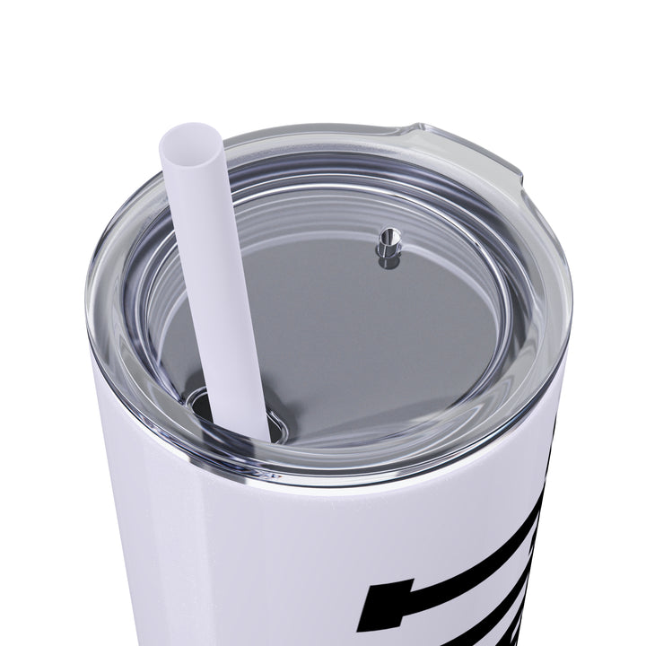 Tall Design Baseball 20oz Skinny Tumbler with Straw in Matte or Glossy