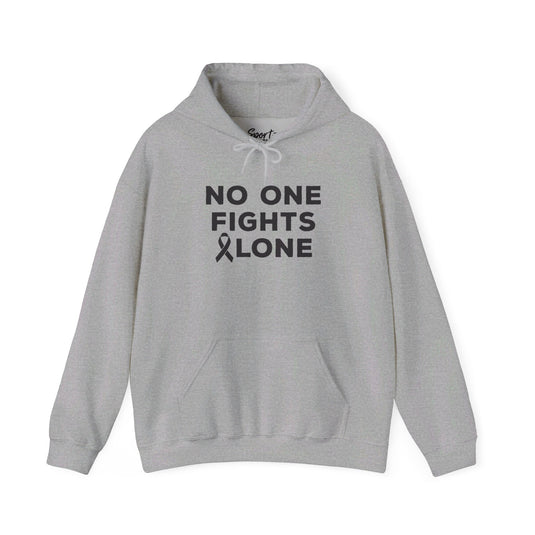 No One Fights Alone Adult Unisex Basic Hooded Sweatshirt