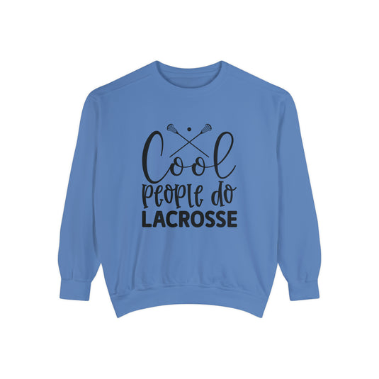 Cool People Do Lacrosse Adult Unisex Premium Crewneck Sweatshirt