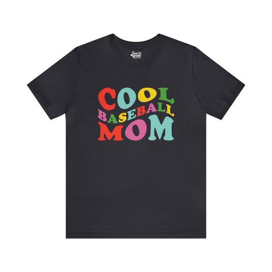 Cool Baseball Mom Adult Unisex Mid-Level T-Shirt