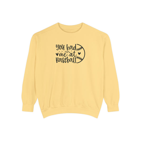 You Had Me at Baseball Adult Unisex Premium Crewneck Sweatshirt