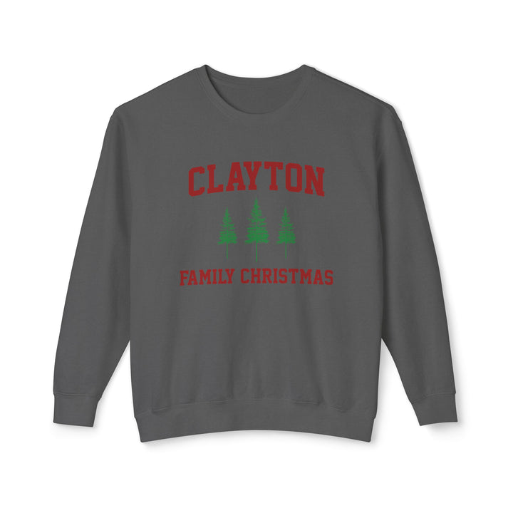 Clayton Family Christmas - Comfort Colors Crewneck