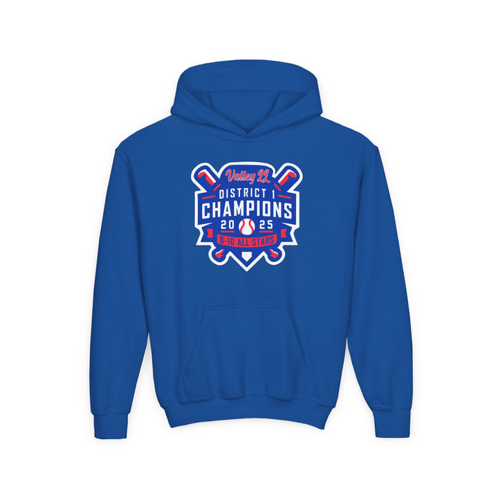 Valley Little League Softball Unisex Youth Mid-Level Hoodie - District Champions