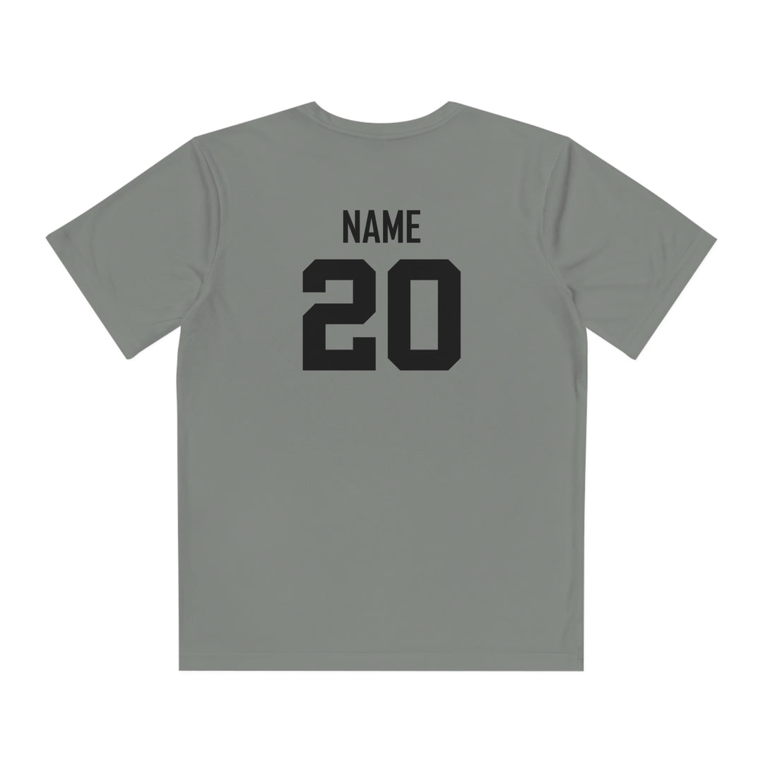 Wheeling Lightningbirds Unisex Youth Short Sleeve Competitor Moisture Wicking T-Shirt - Hockey Design