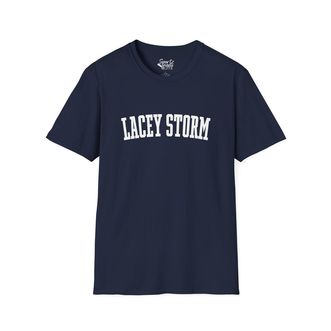 Lacey Storm Unisex Adult T-Shirt - Plain Text Design